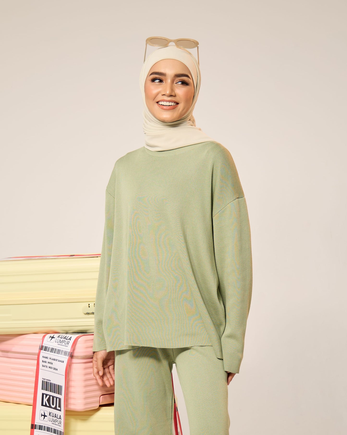 EVIE PLAIN SET (GREEN)