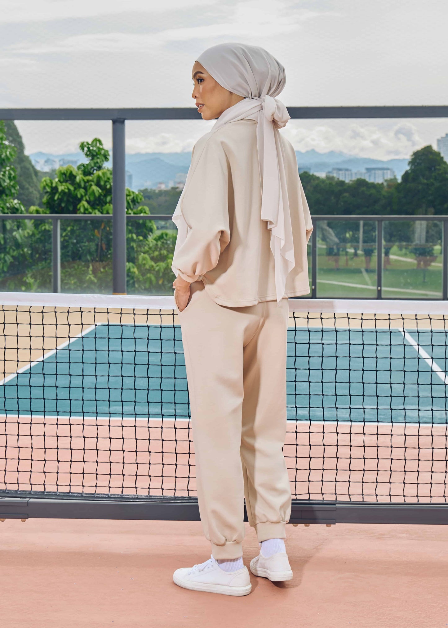 MINOR DEFECT CASSIE JUMPER SET (LIGHT BROWN)