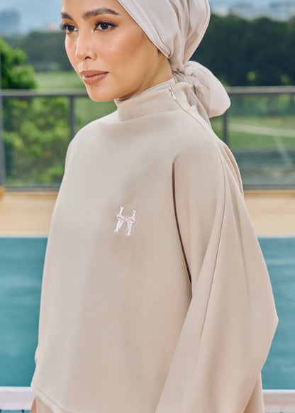 MINOR DEFECT CASSIE JUMPER SET (LIGHT BROWN)