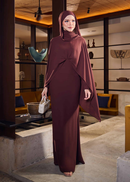 MINOR DEFECT ZALEA DRESS (RICH BROWN)