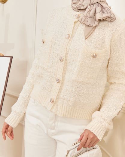 LUNA CHUNKY CARDIGAN (OFF WHITE)