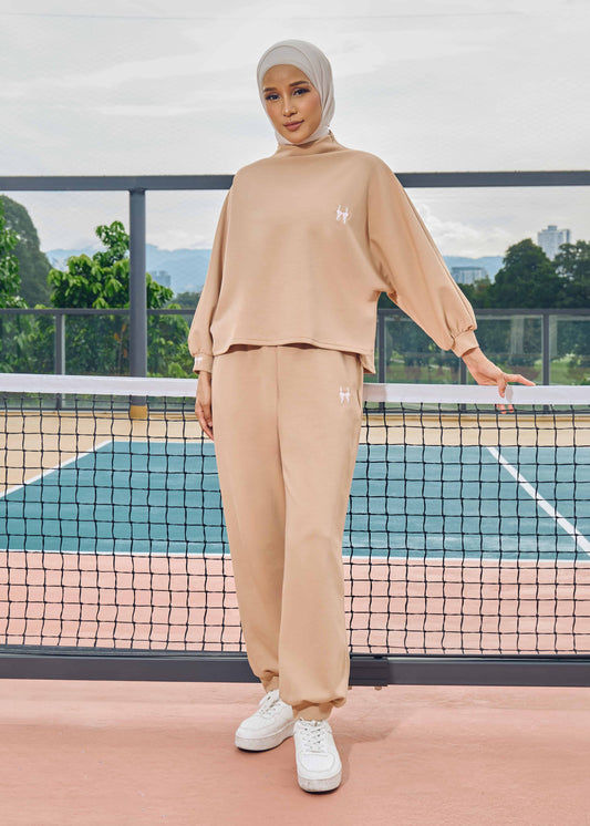 MINOR DEFECT CASSIE JUMPER SET (BROWN)