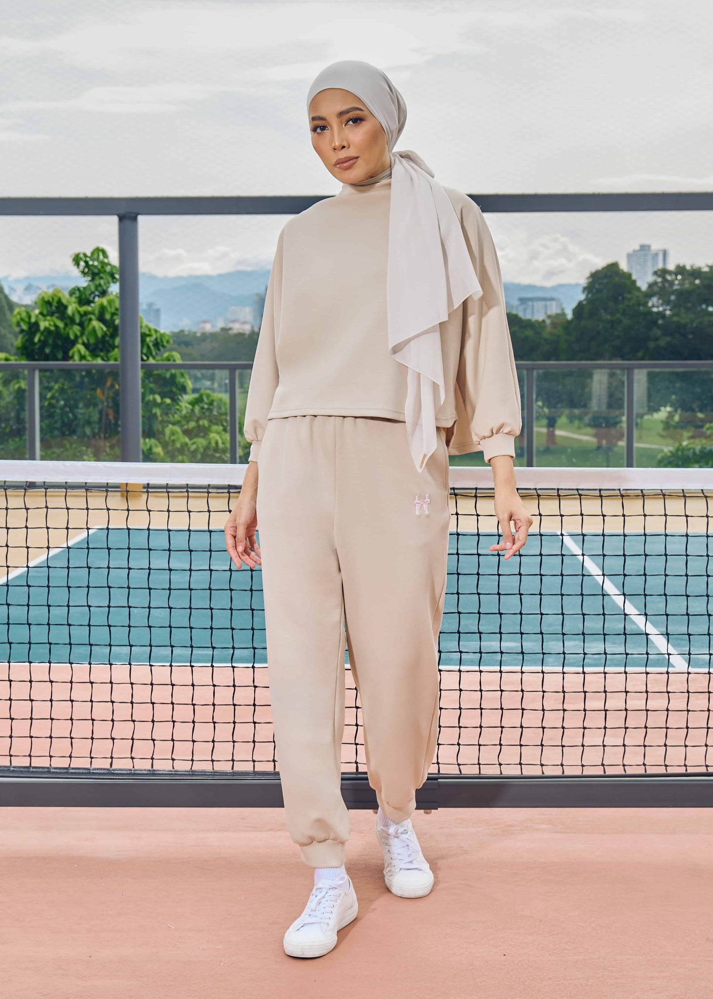 MINOR DEFECT CASSIE JUMPER SET (LIGHT BROWN)