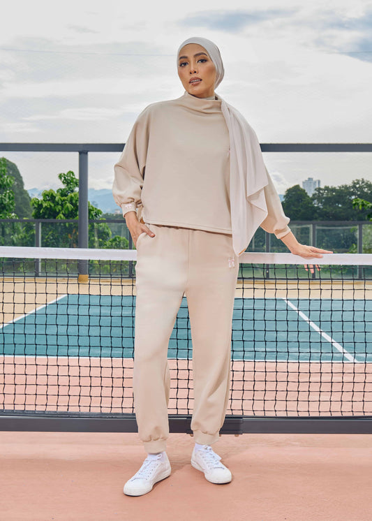 CASSIE JUMPER SET (LIGHT BROWN)