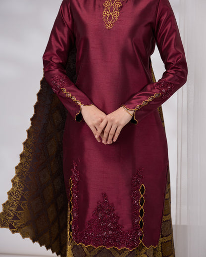 MAHSURI KURUNG (BURGUNDY)