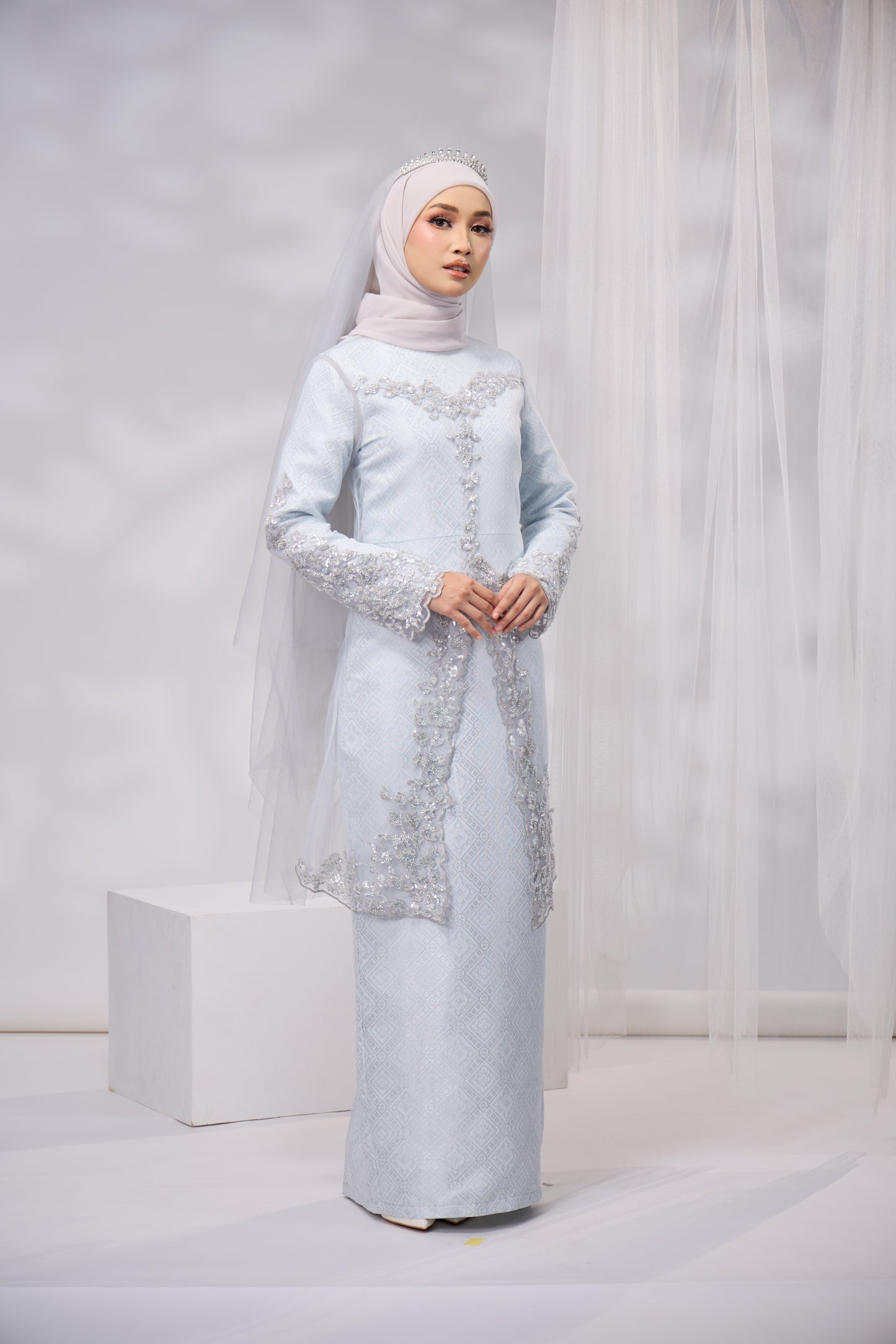 SAIRA DRESS (POWDER BLUE)