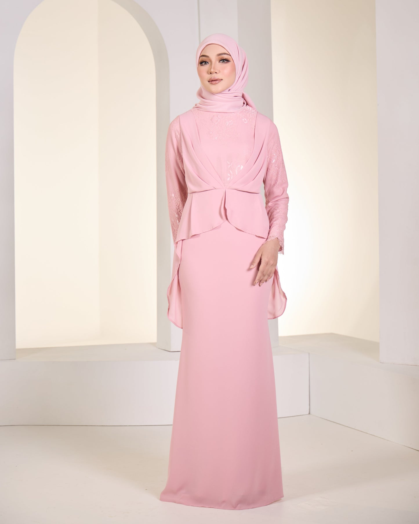 CATRICE DRESS (DUSTY PINK)