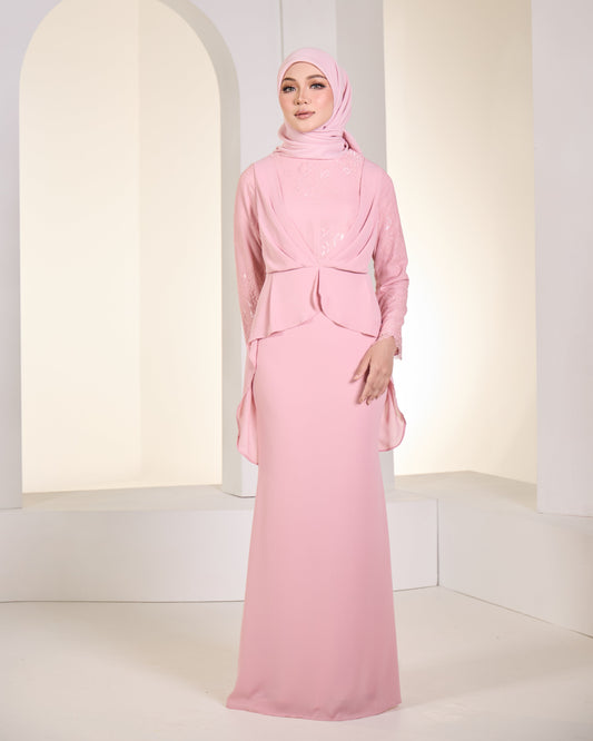 MINOR DEFECT CATRICE DRESS (DUSTY PINK)