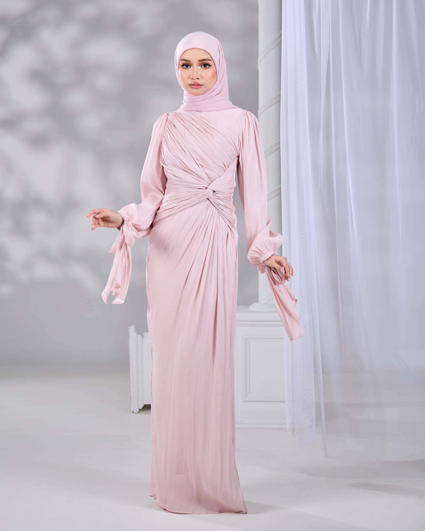 MAHRA DRESS (SOFT PINK)