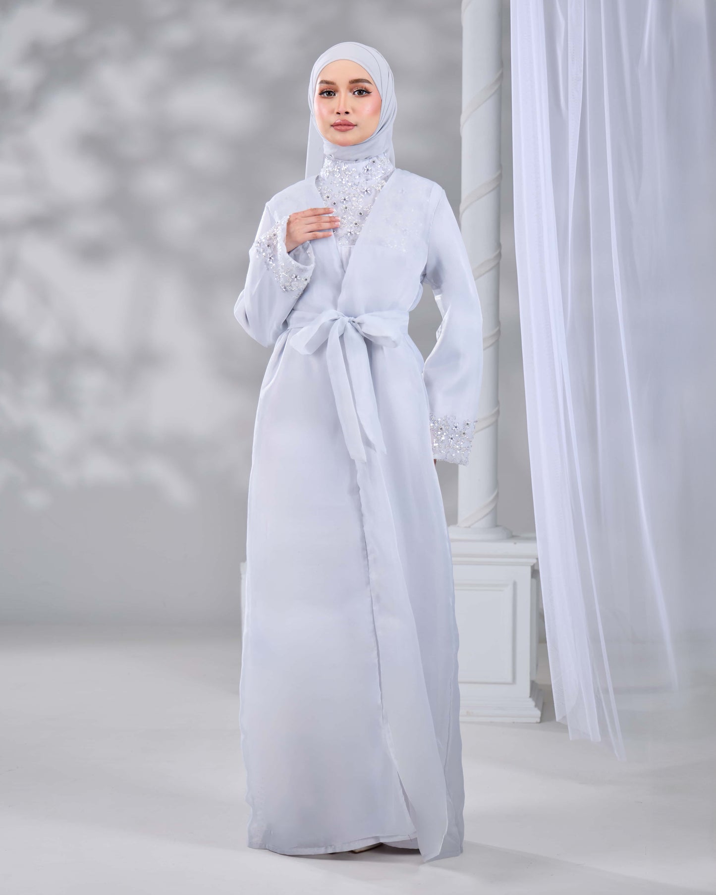 MALIKA ABAYA TALL (GREY)