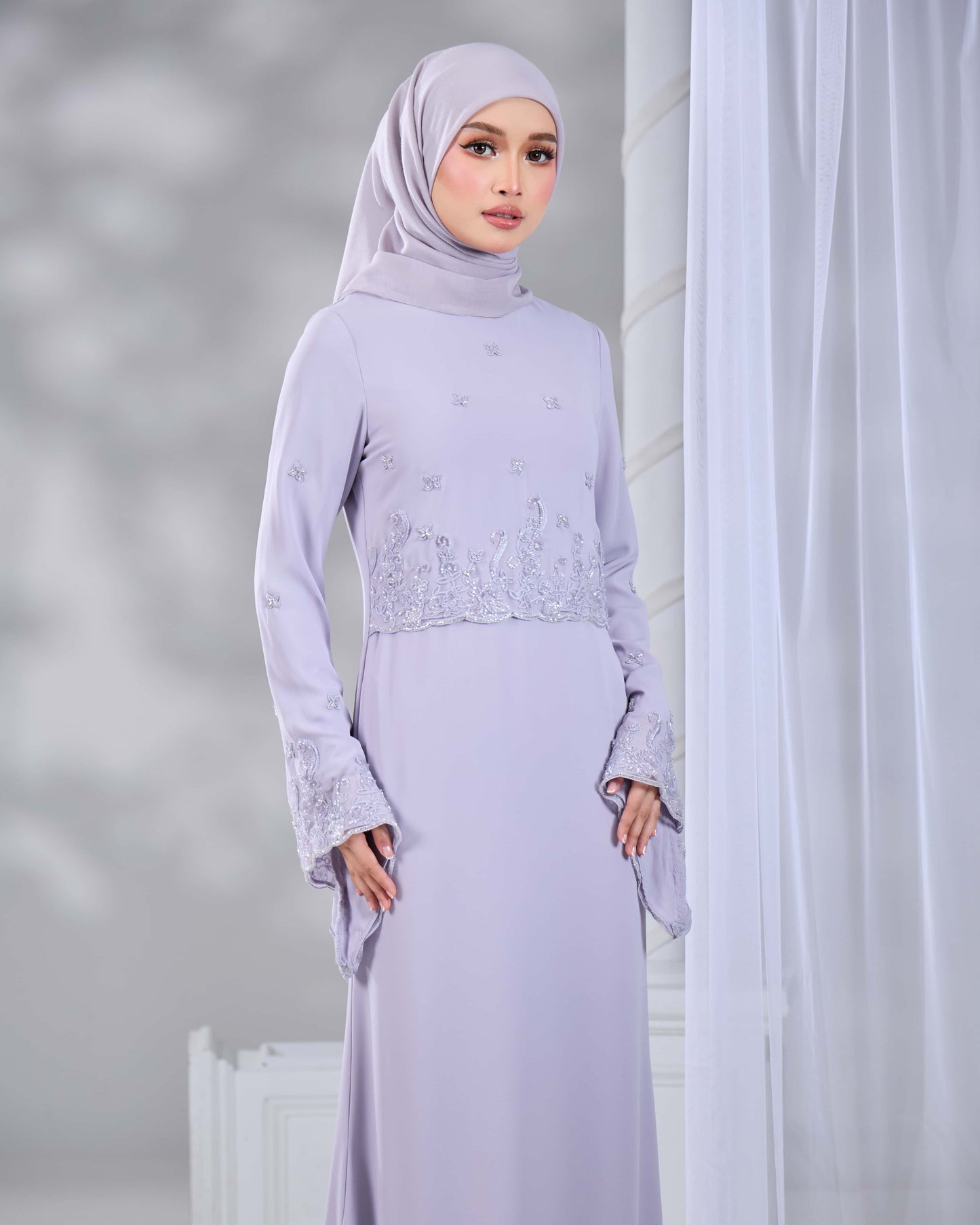 LARNIA DRESS (MAUVE)