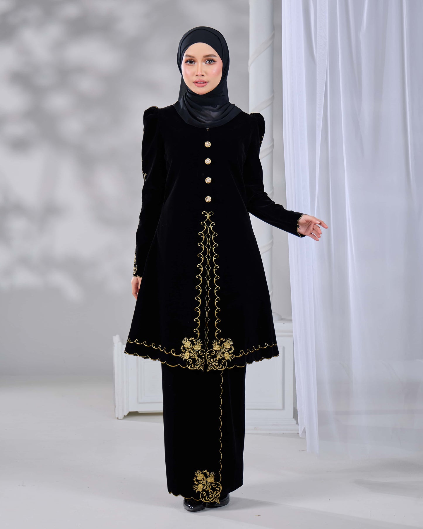 NAIFAH KEBAYA (BLACK)