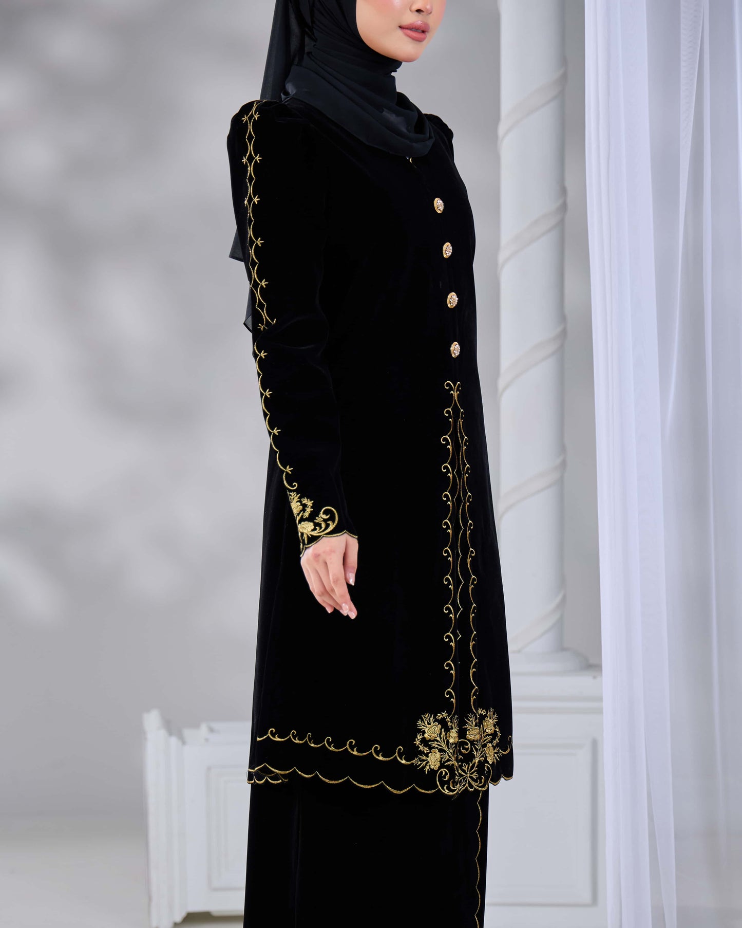 NAIFAH KEBAYA (BLACK)