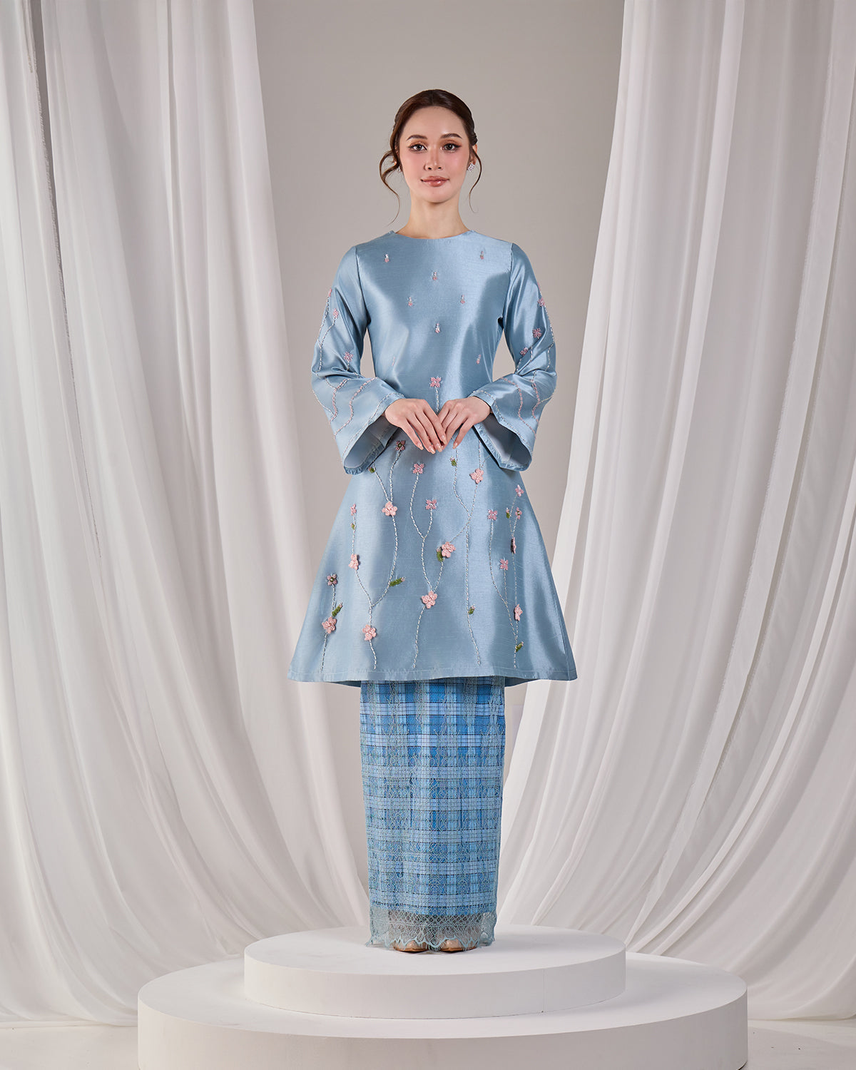 MINOR DEFECT NOURAH KURUNG (MISTY BLUE)