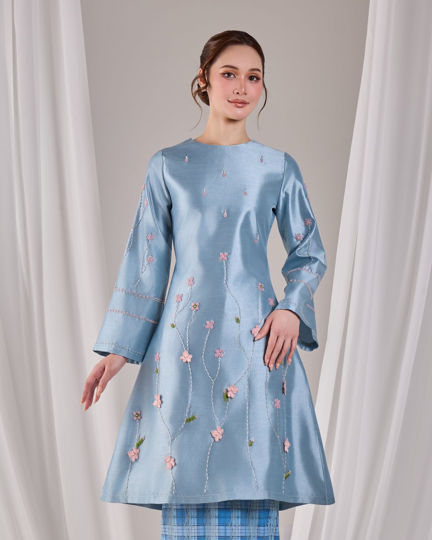 MINOR DEFECT NOURAH KURUNG (MISTY BLUE)