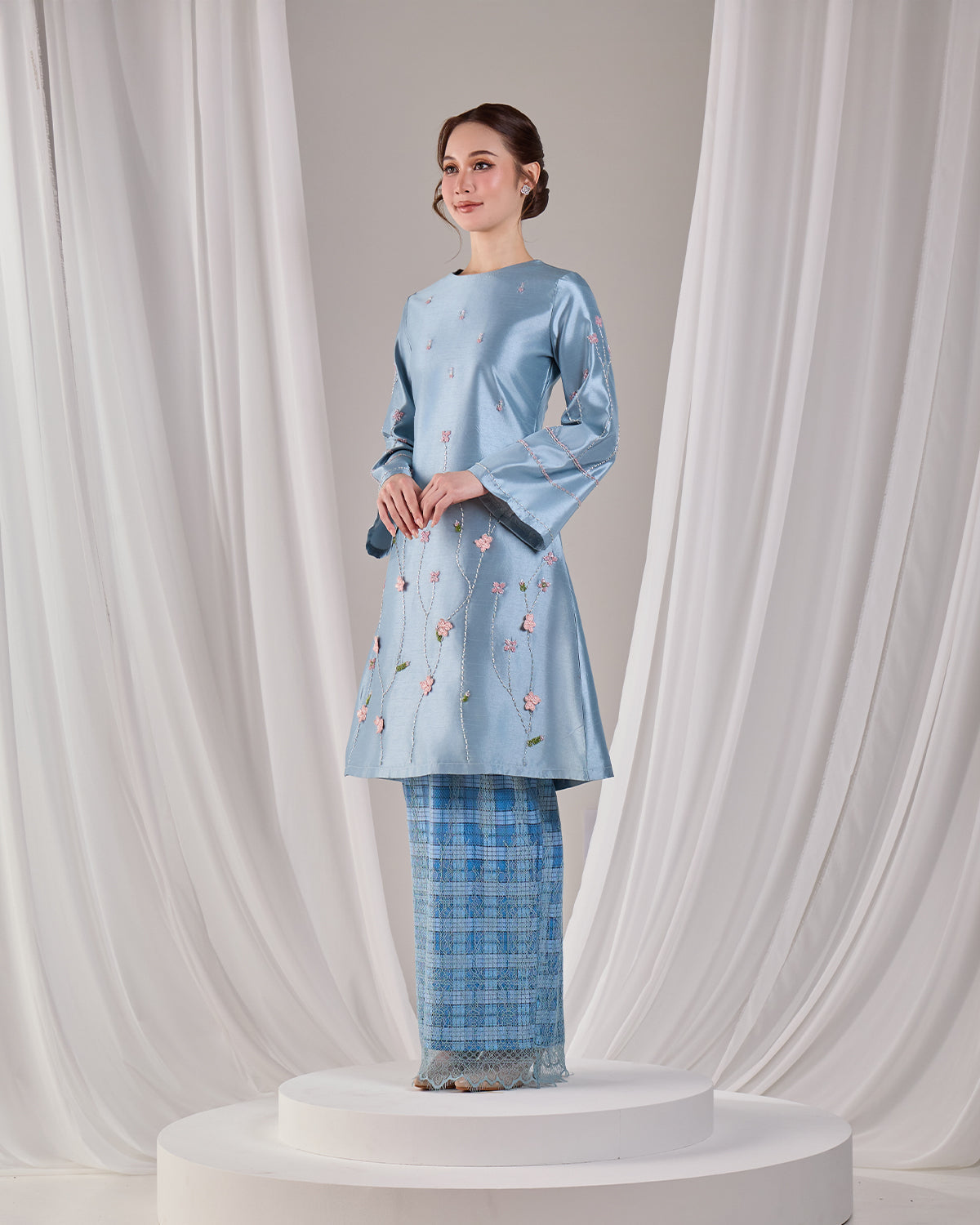 MINOR DEFECT NOURAH KURUNG (MISTY BLUE)