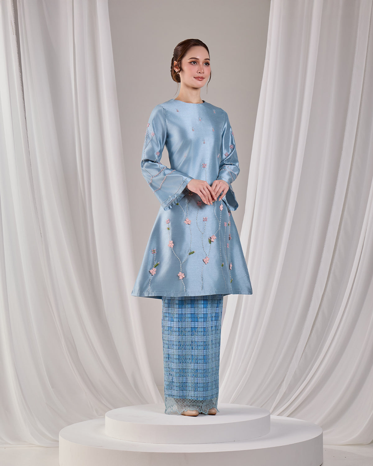 MINOR DEFECT NOURAH KURUNG (MISTY BLUE)
