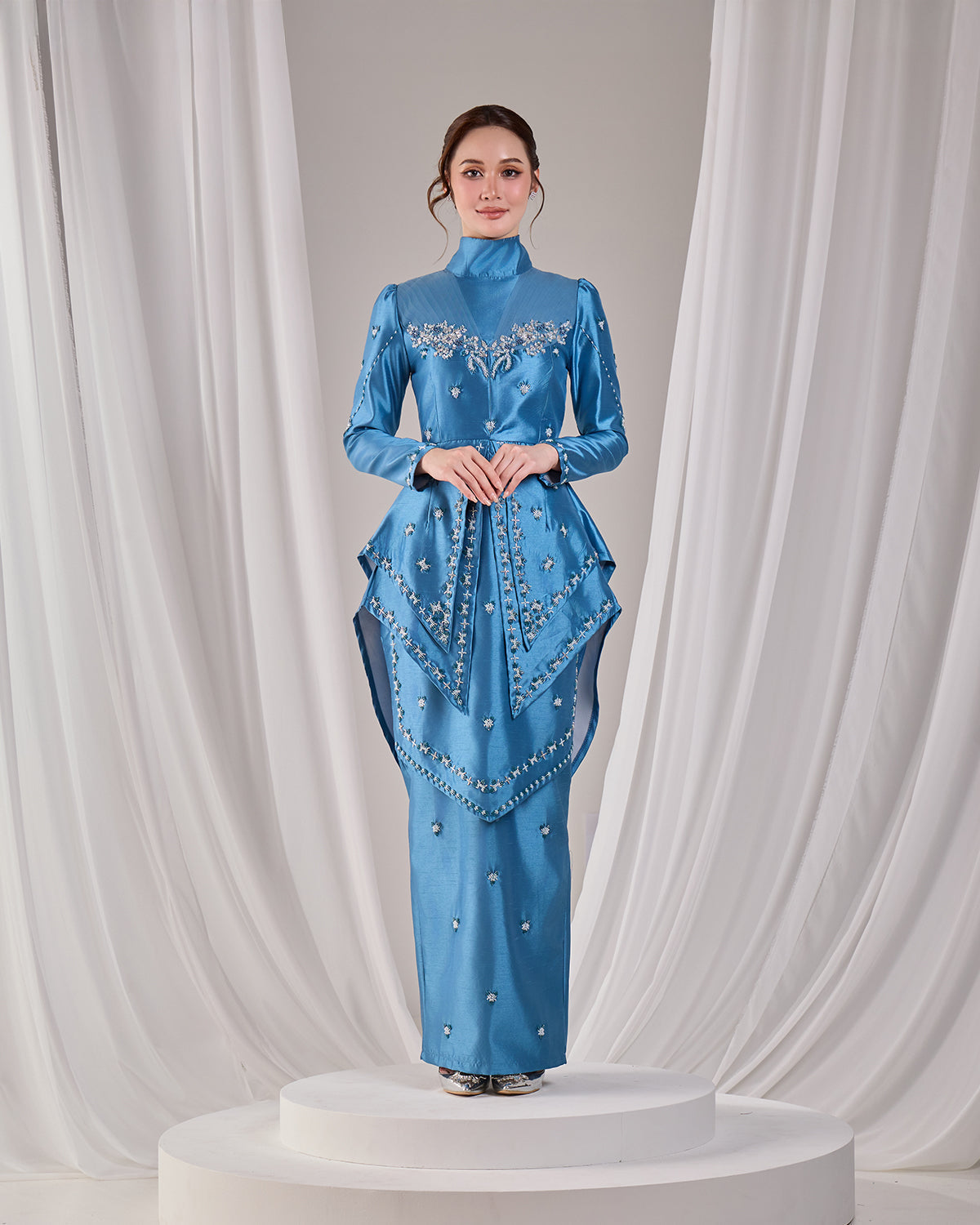 MINOR DEFECT ELLYARA KURUNG (DIAMOND TEAL BLUE)