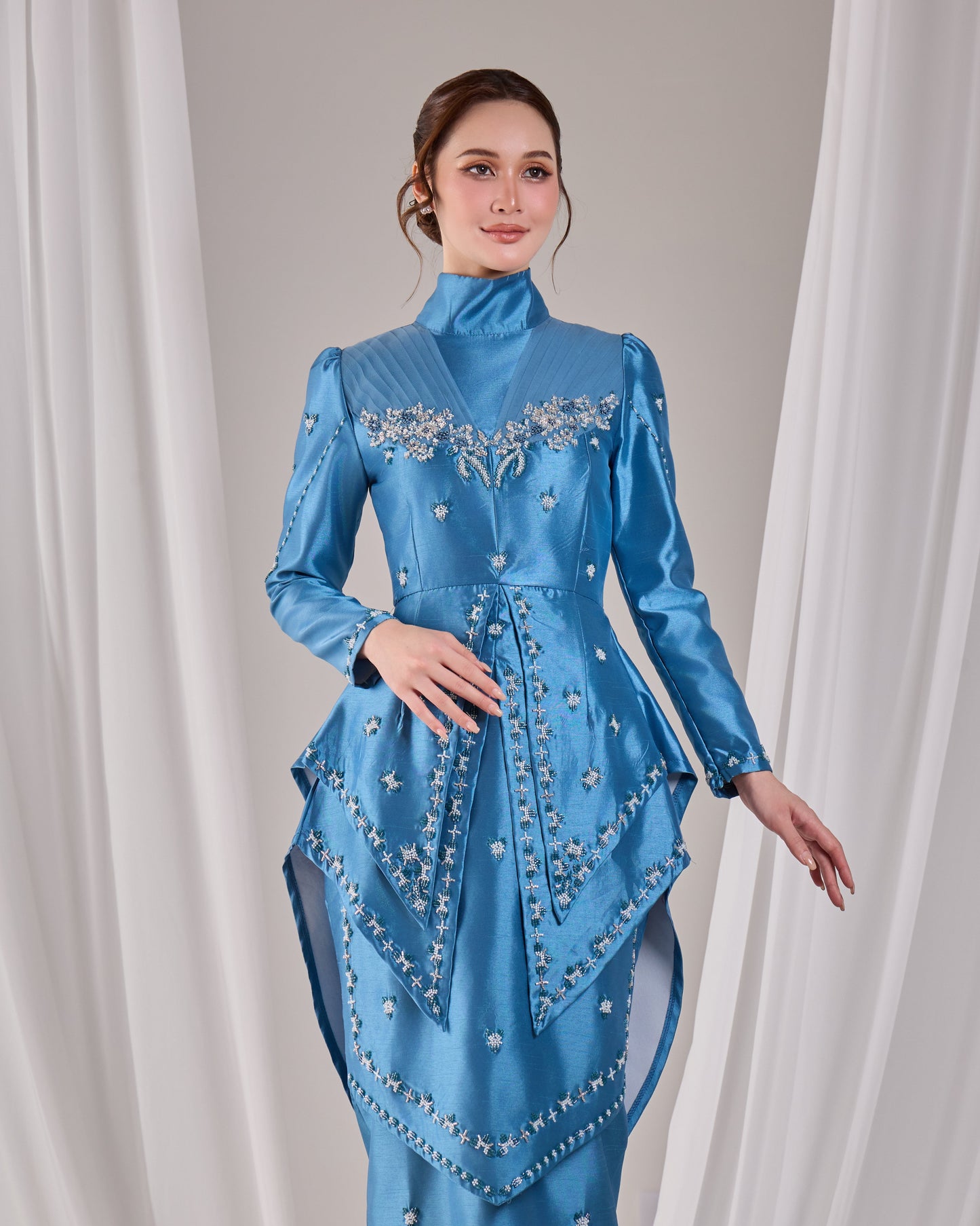 MINOR DEFECT ELLYARA KURUNG (DIAMOND TEAL BLUE)
