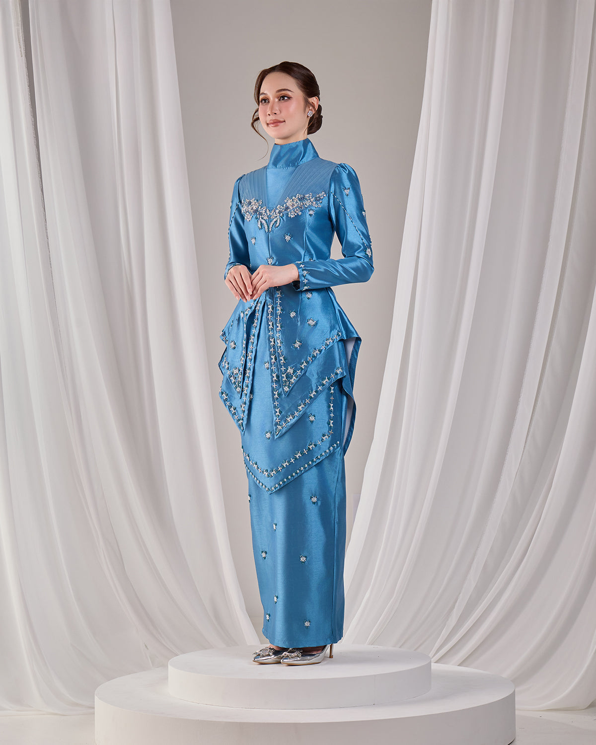 MINOR DEFECT ELLYARA KURUNG (DIAMOND TEAL BLUE)