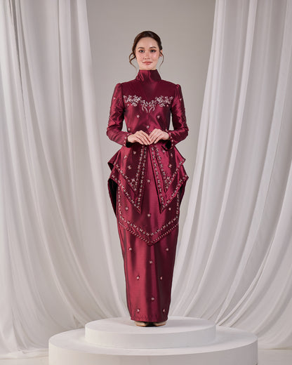 ELLYARA KURUNG (BURGUNDY)