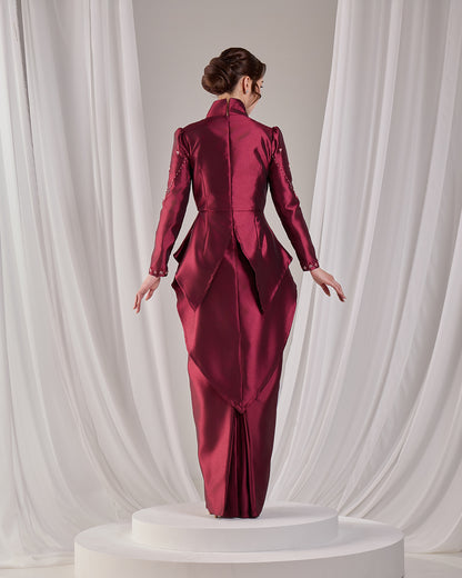 ELLYARA KURUNG (BURGUNDY)
