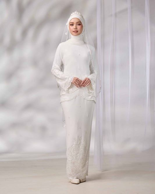 MINOR DEFECT EMELDA BRIDE KURUNG (OFF WHITE)
