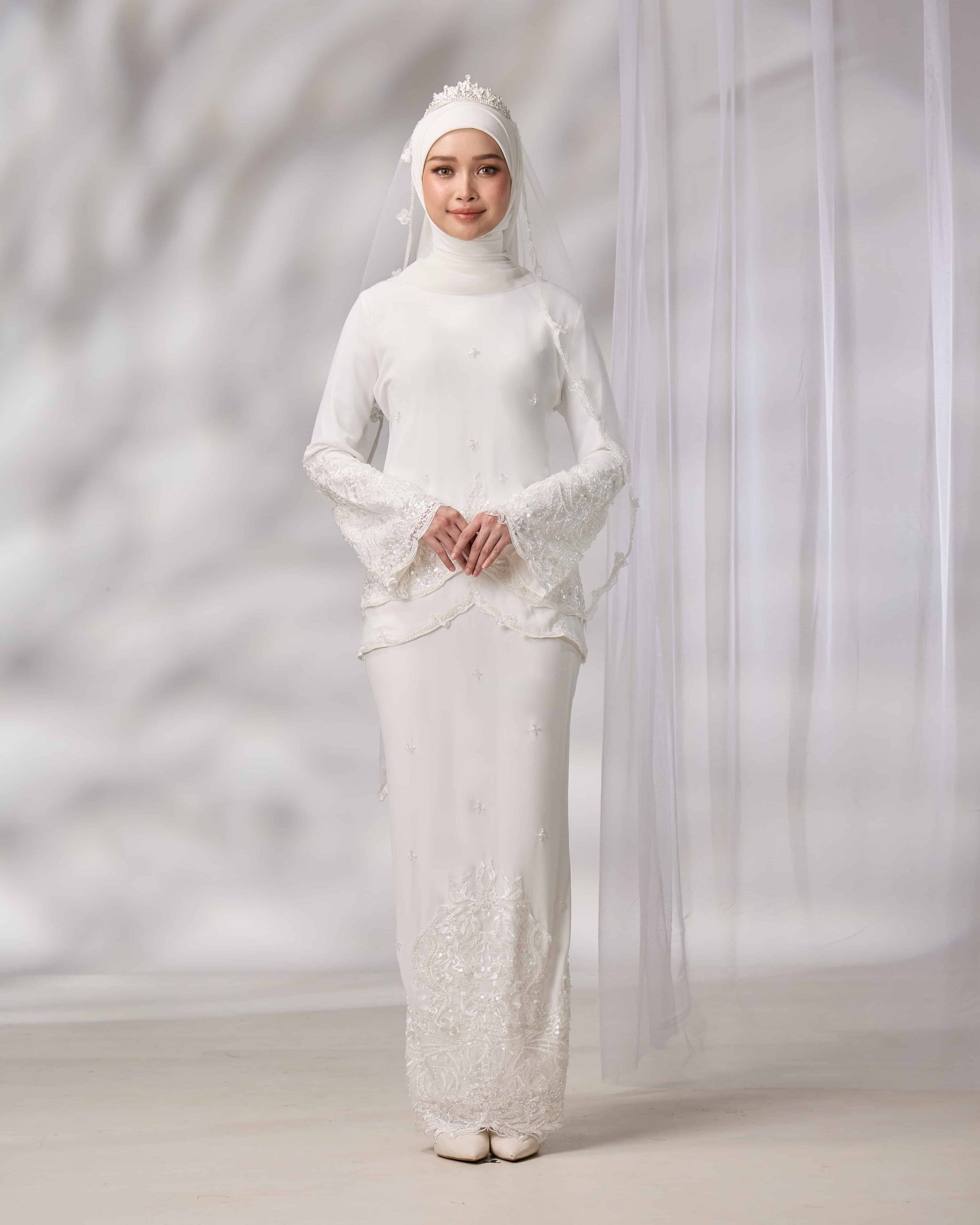 EMELDA BRIDE KURUNG (OFF WHITE)
