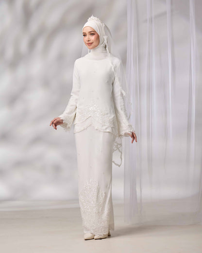 EMELDA BRIDE KURUNG (OFF WHITE)