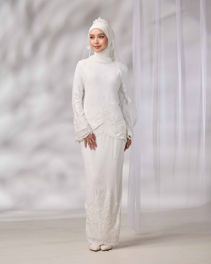 EMELDA BRIDE KURUNG (OFF WHITE)