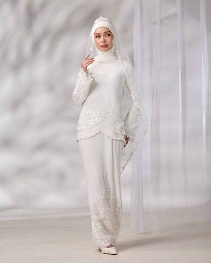 EMELDA BRIDE KURUNG (OFF WHITE)