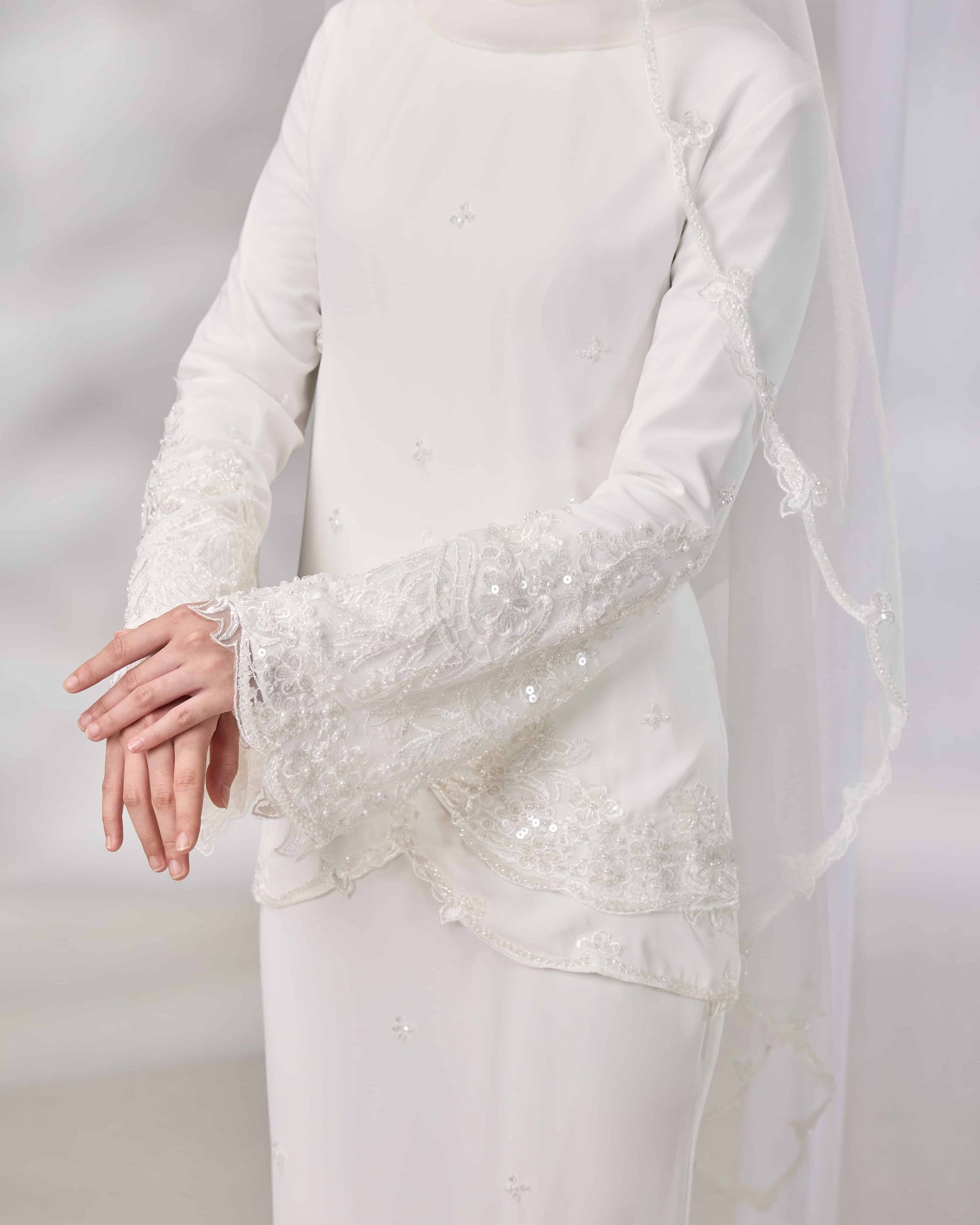 EMELDA BRIDE KURUNG (OFF WHITE)