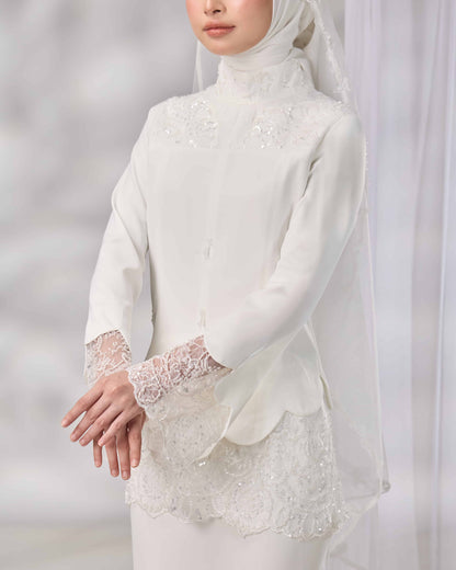 MINOR DEFECT REYNA BRIDE KURUNG (OFF WHITE)