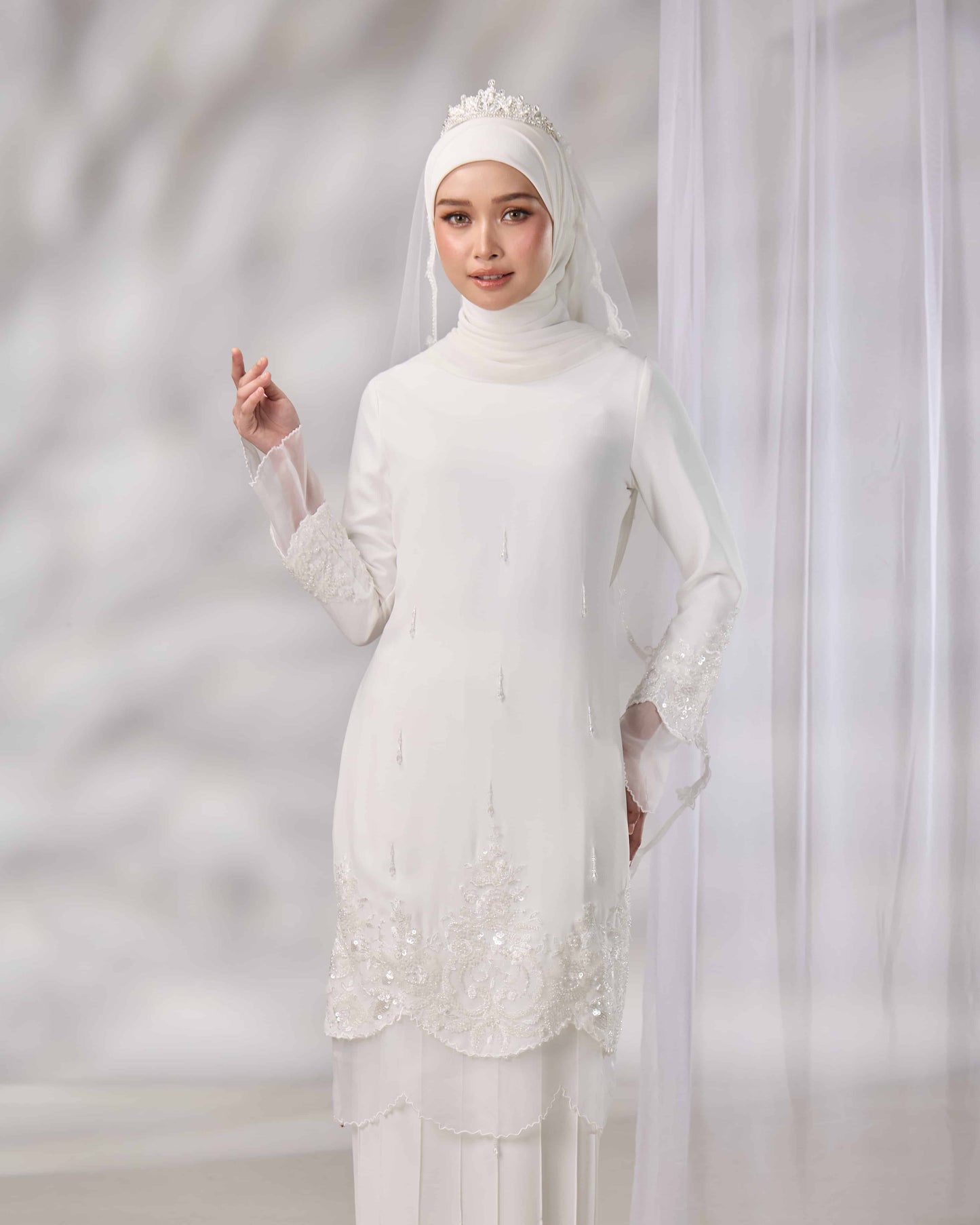 DARIYA BRIDE KURUNG (OFF WHITE)