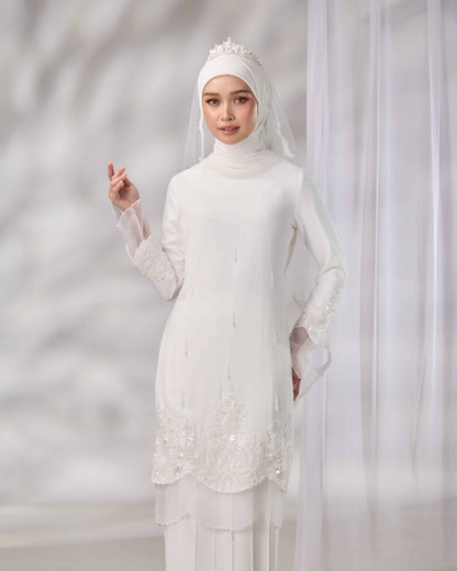 DARIYA BRIDE KURUNG (OFF WHITE)