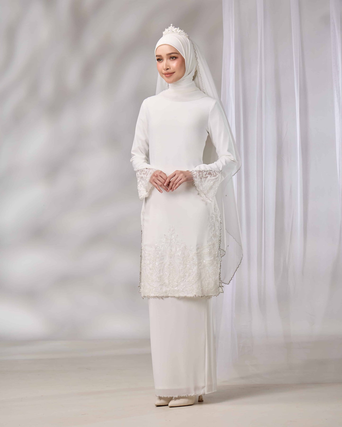 NOURIE BRIDE KURUNG (OFF WHITE)