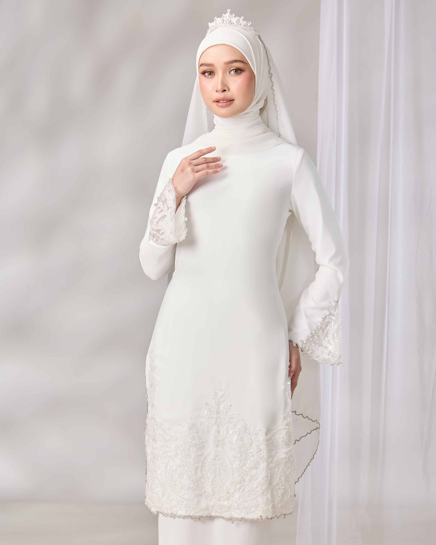 NOURIE BRIDE KURUNG (OFF WHITE)