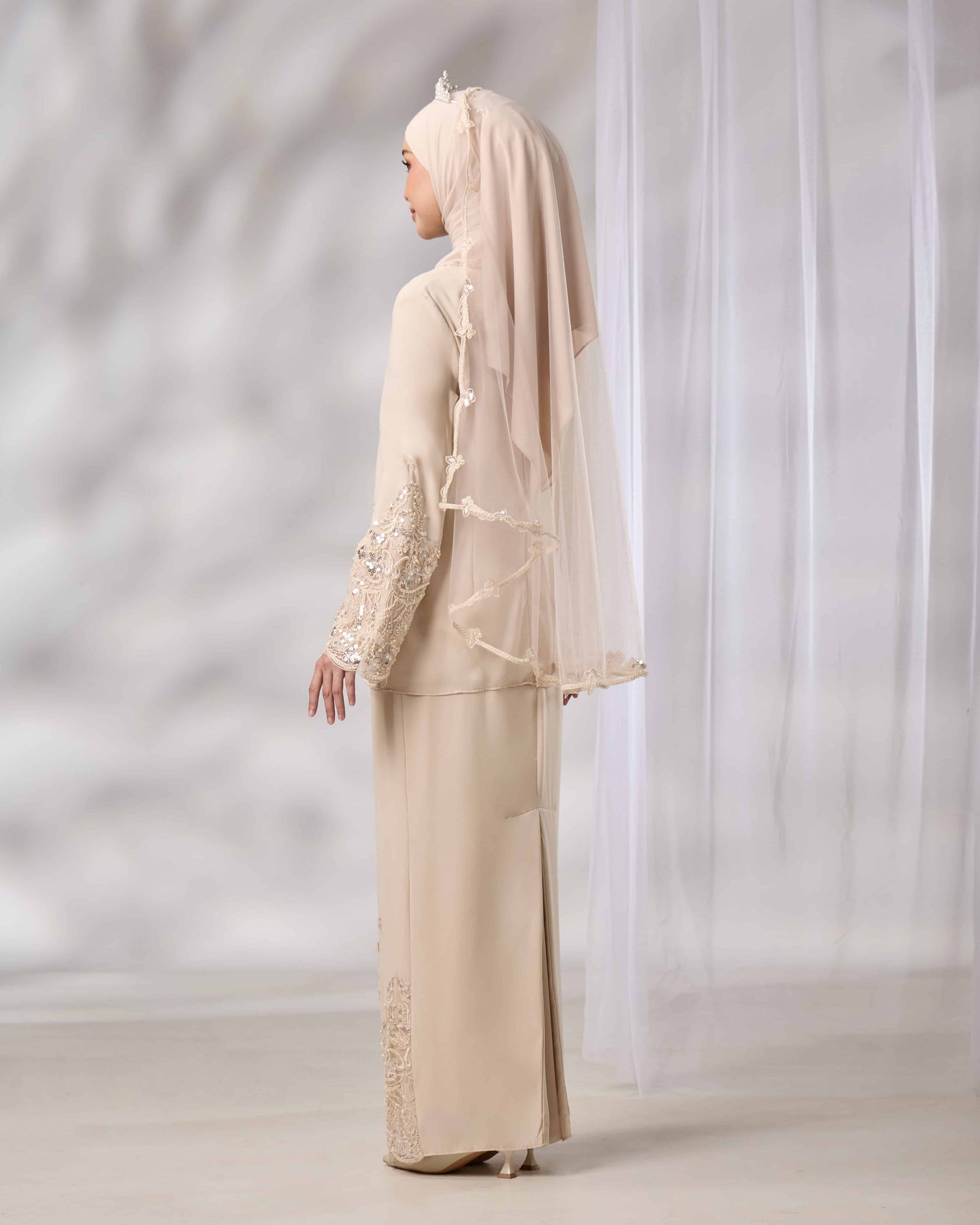 EMELDA BRIDE KURUNG (CHAMPAGNE)