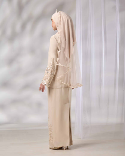 EMELDA BRIDE KURUNG (CHAMPAGNE)