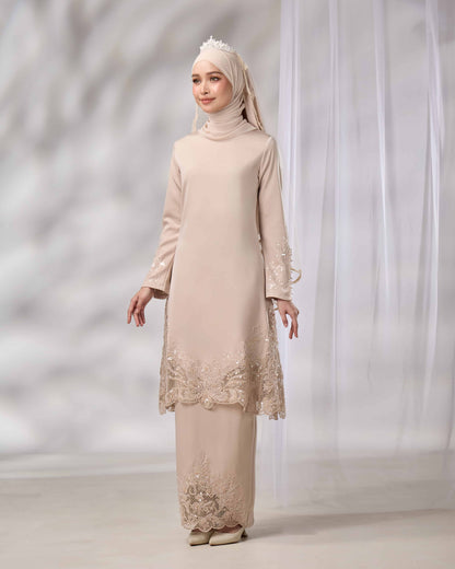 MINOR DEFECT SURI BRIDE KURUNG (CHAMPAGNE)
