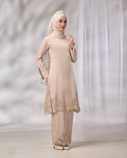 MINOR DEFECT SURI BRIDE KURUNG (CHAMPAGNE)