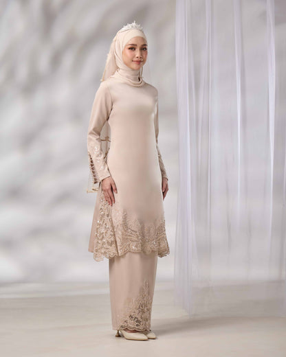 MINOR DEFECT SURI BRIDE KURUNG (CHAMPAGNE)