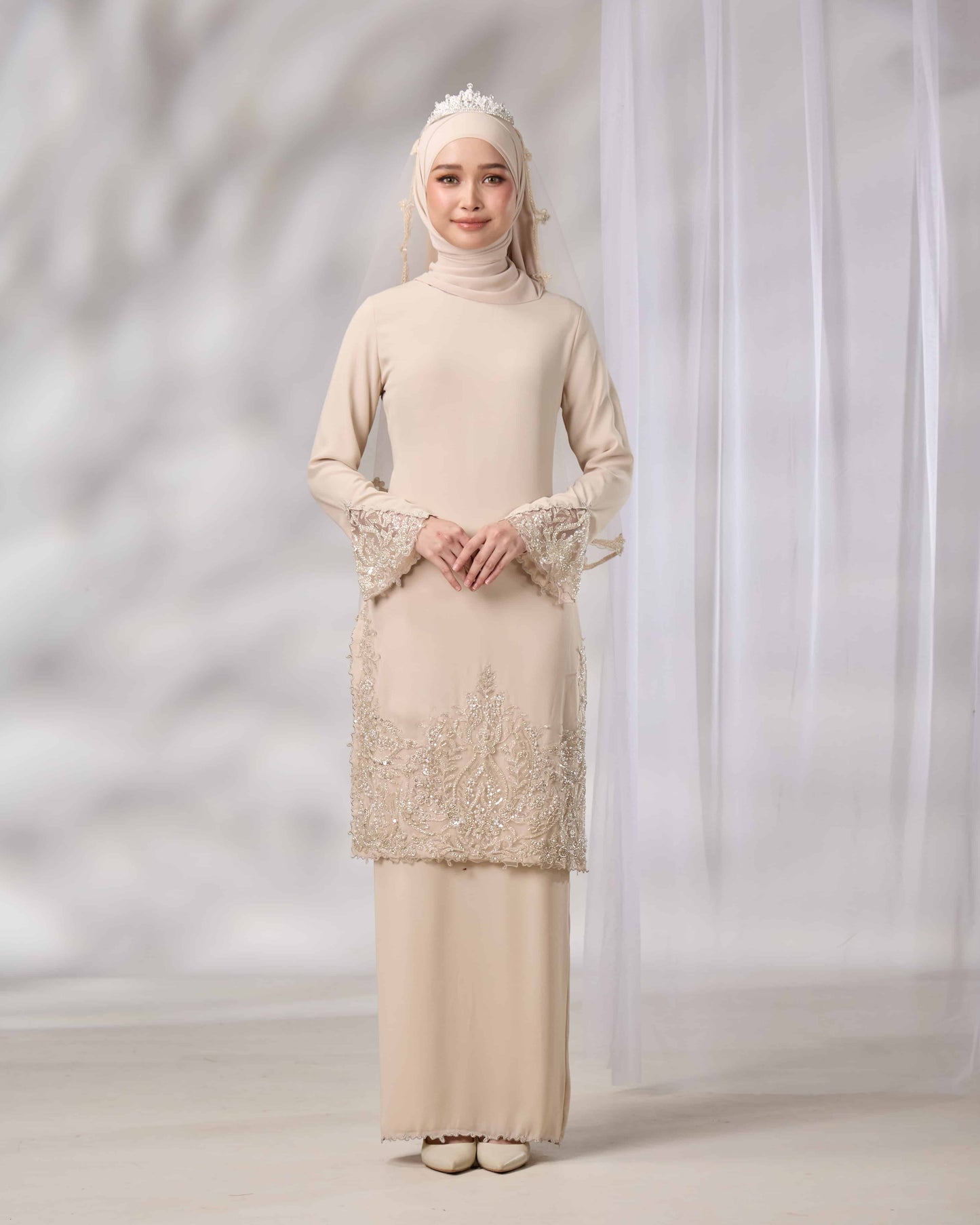 NOURIE BRIDE KURUNG (CHAMPAGNE)