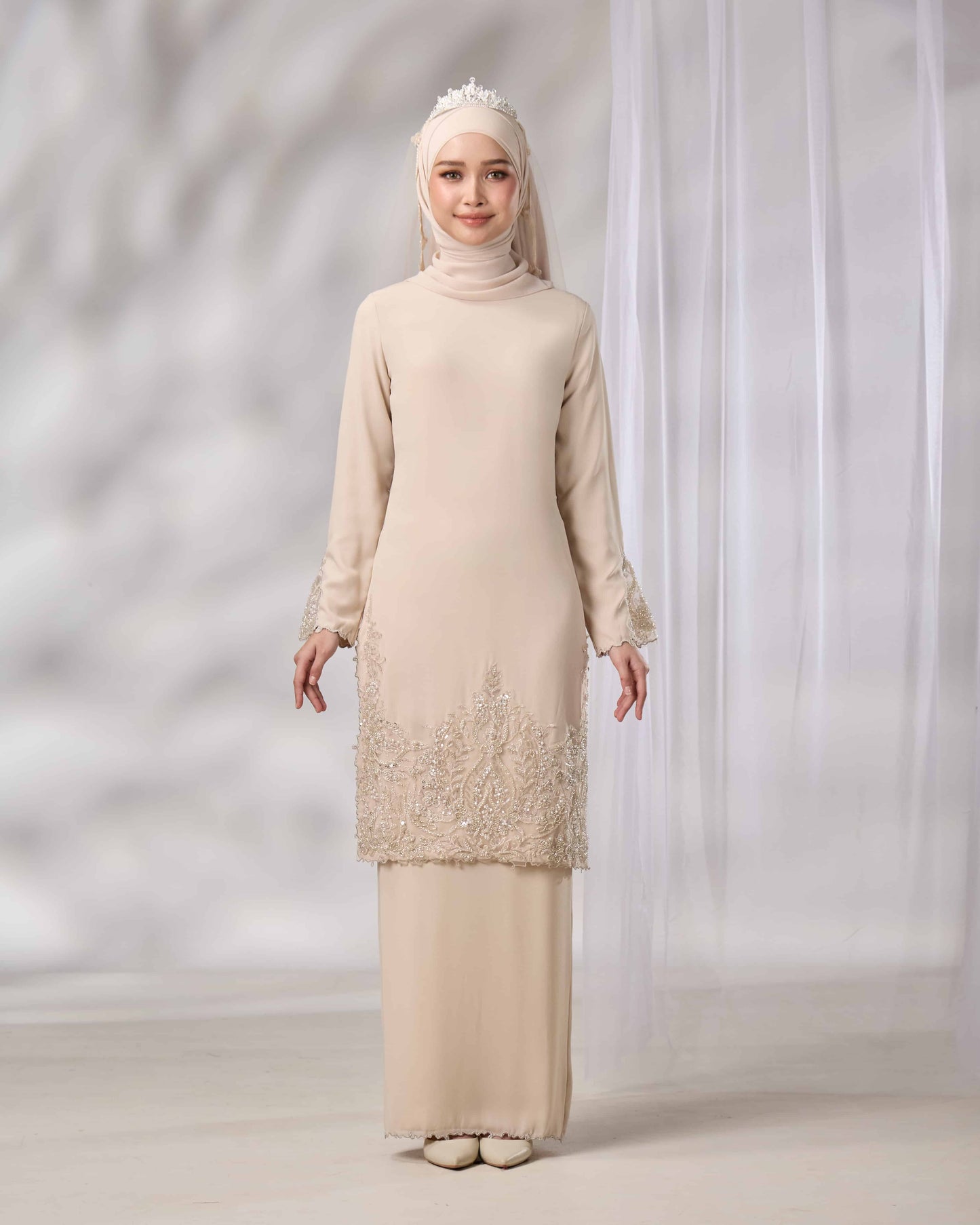 NOURIE BRIDE KURUNG (CHAMPAGNE)