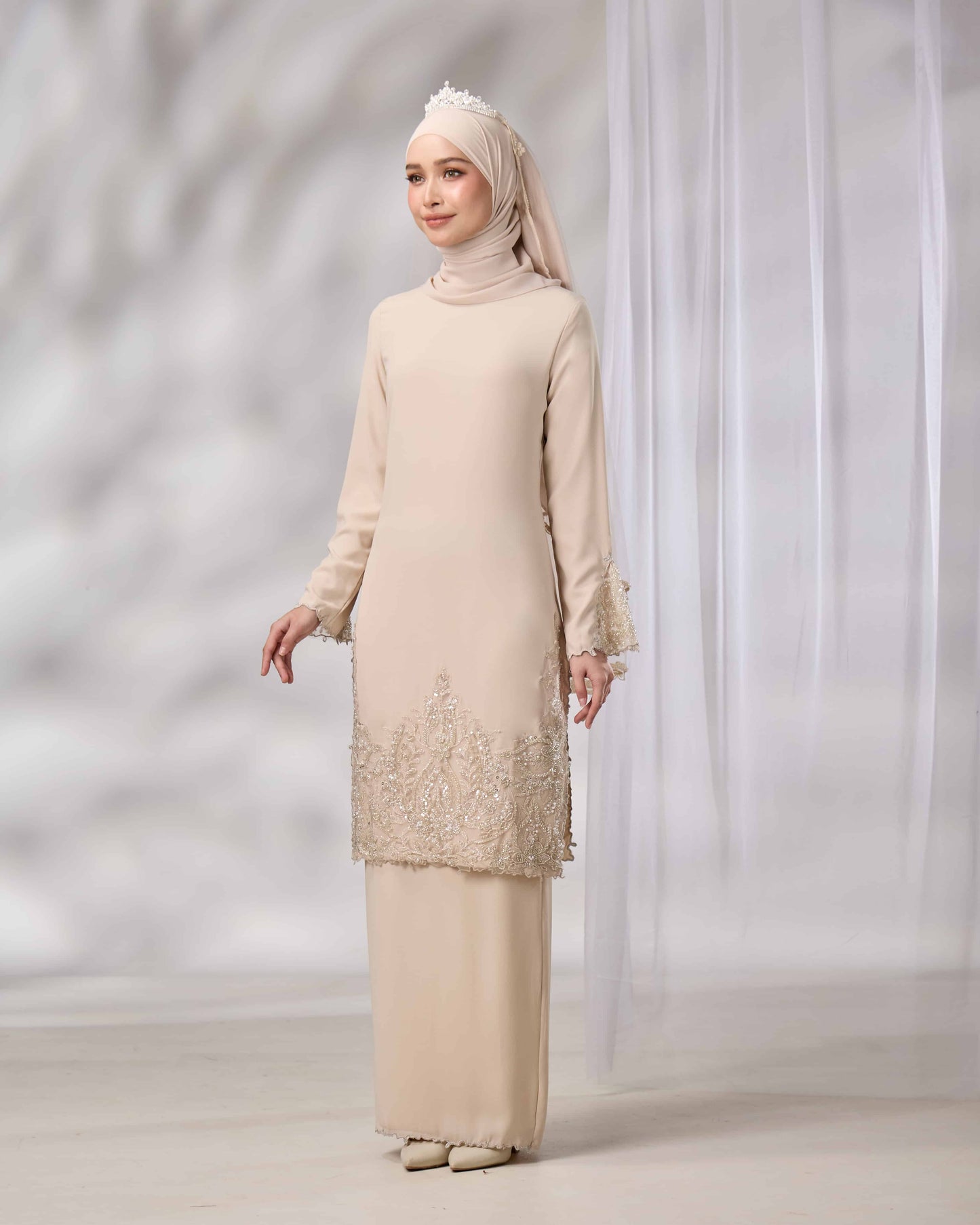 NOURIE BRIDE KURUNG (CHAMPAGNE)