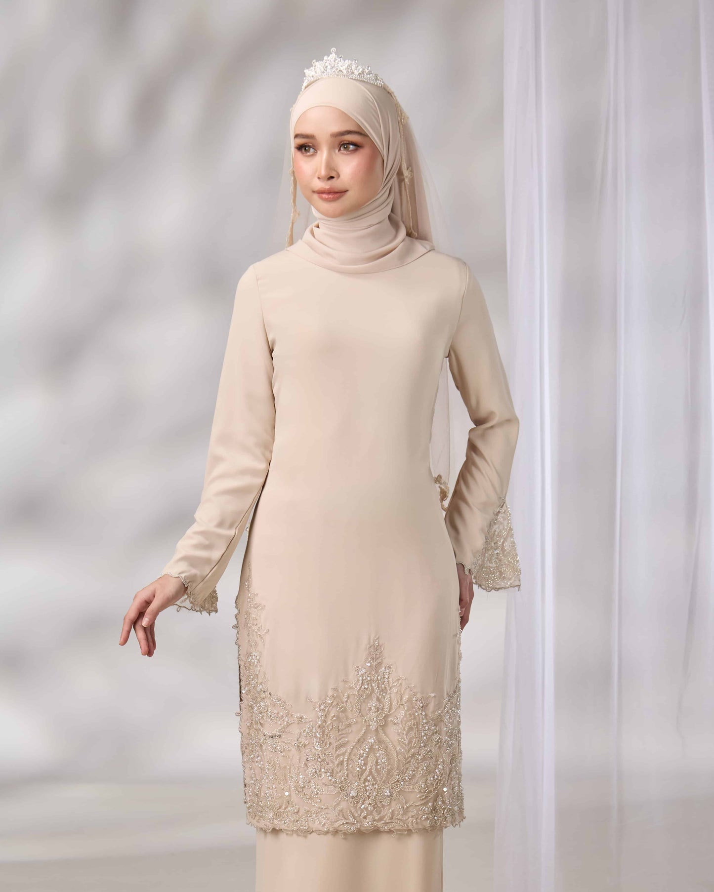 NOURIE BRIDE KURUNG (CHAMPAGNE)