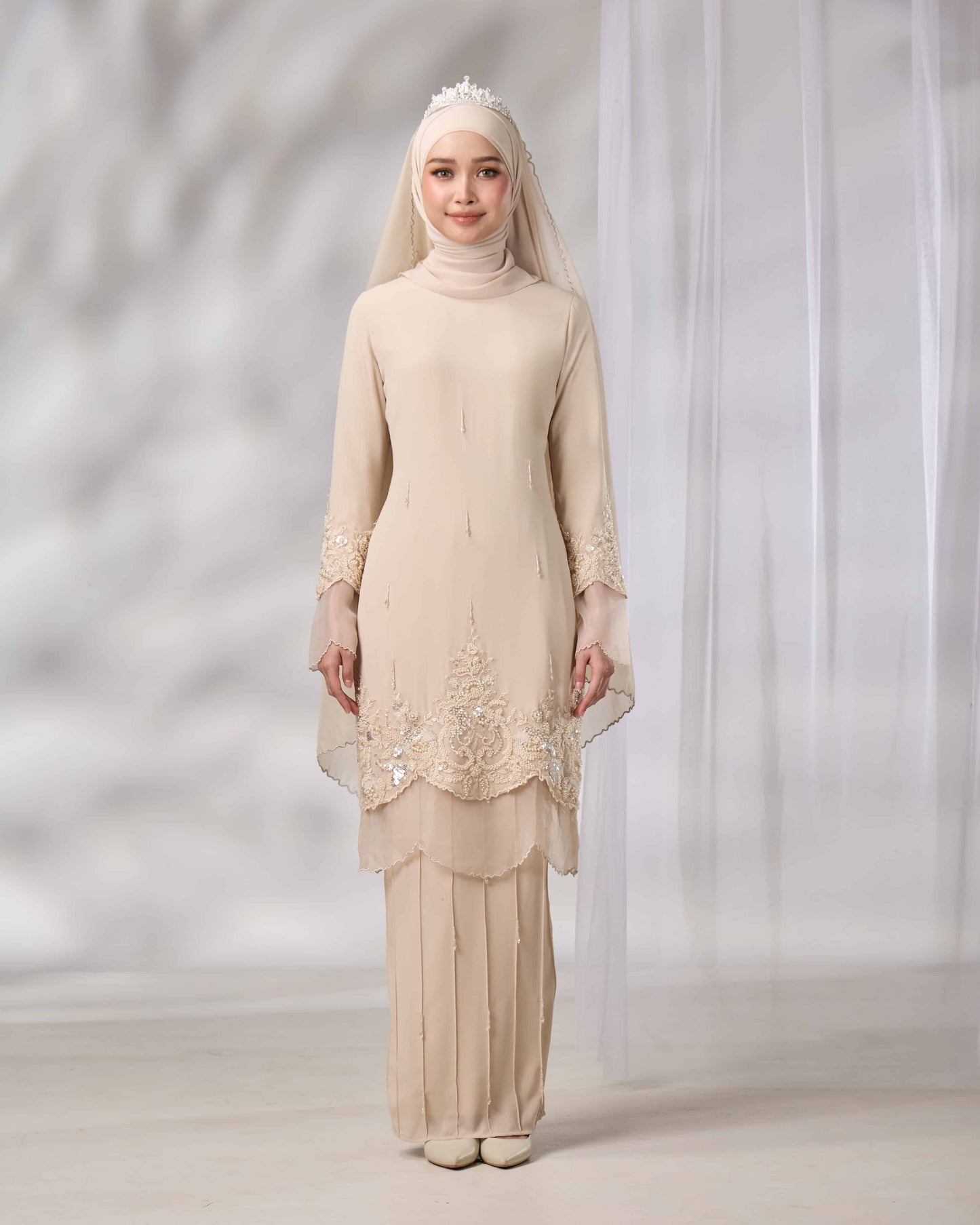 DARIYA BRIDE KURUNG (CHAMPAGNE)