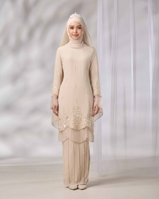 MINOR DEFECT DARIYA BRIDE KURUNG (CHAMPAGNE)