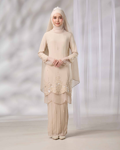 DARIYA BRIDE KURUNG (CHAMPAGNE)