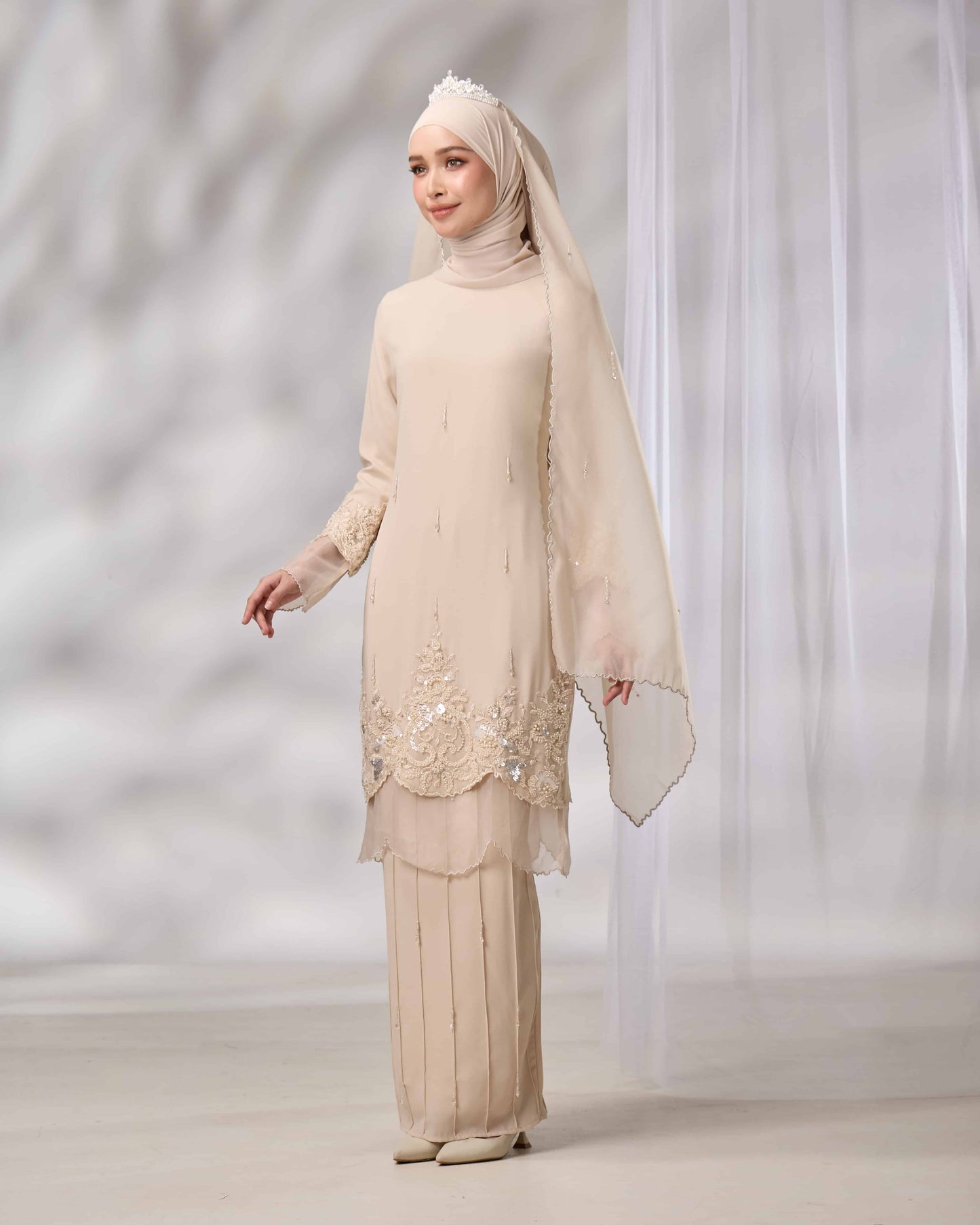 DARIYA BRIDE KURUNG (CHAMPAGNE)